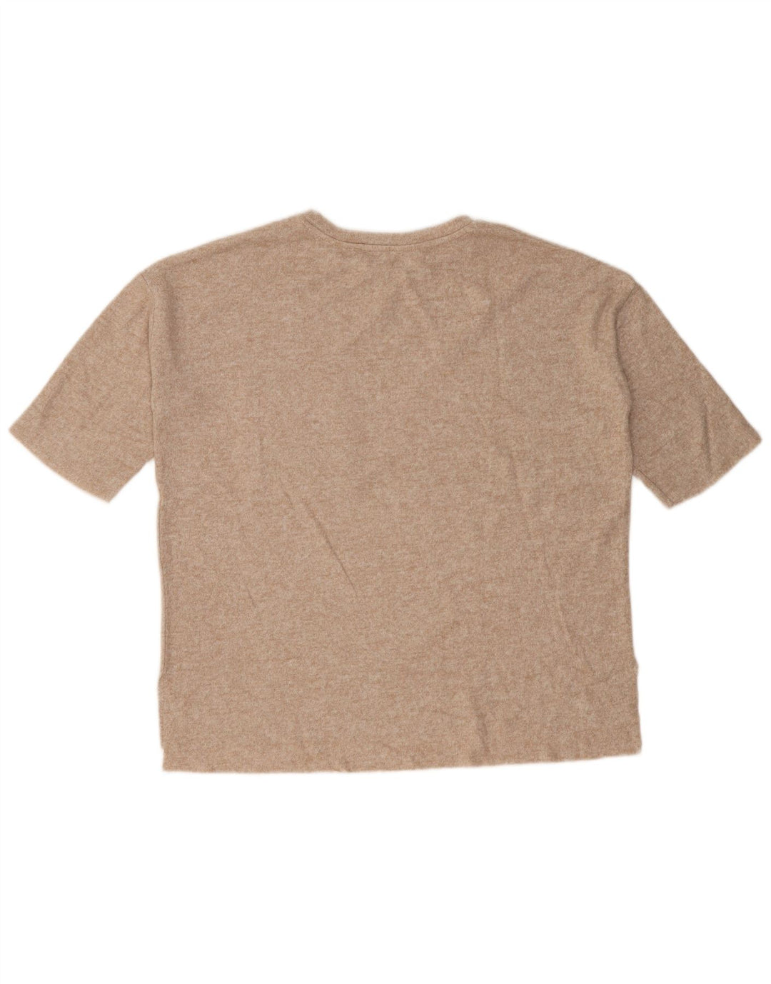 Zara Γυναικείο T-Shirt Top UK 10 Small Beige