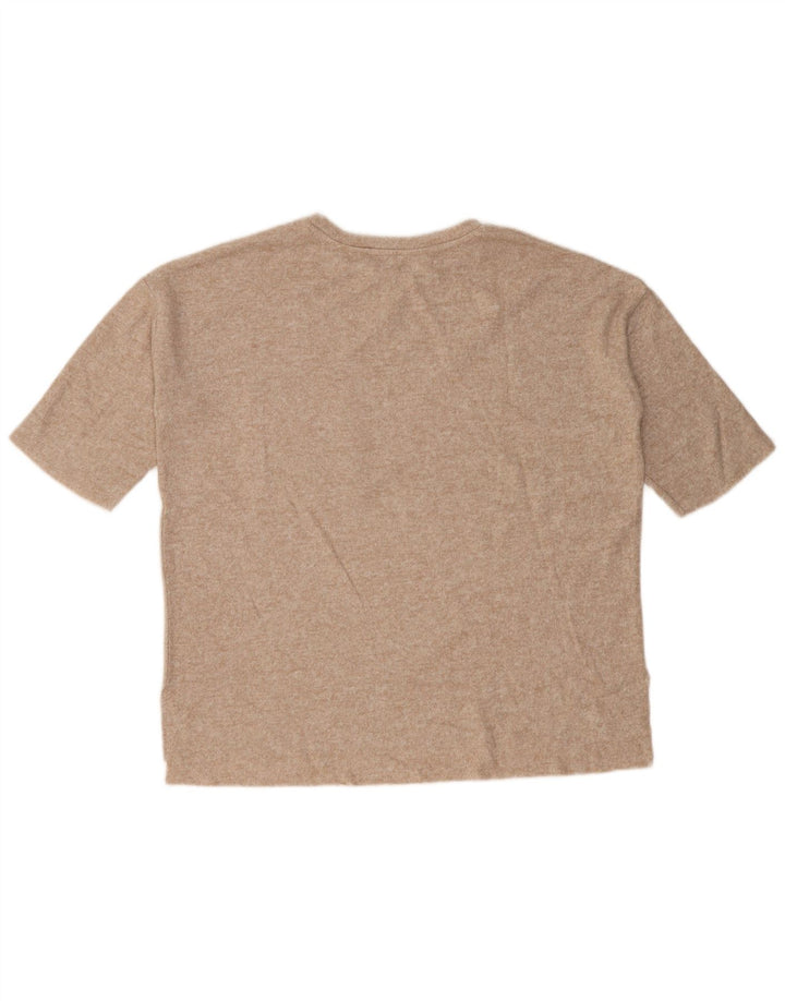 Zara Γυναικείο T-Shirt Top UK 10 Small Beige