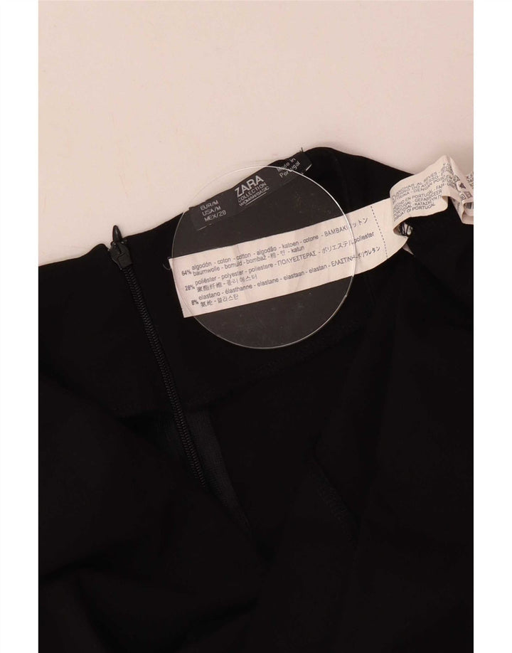 Zara Γυναικεία Maxi Φούστα Medium W28 Μαύρη Βαμβακερή