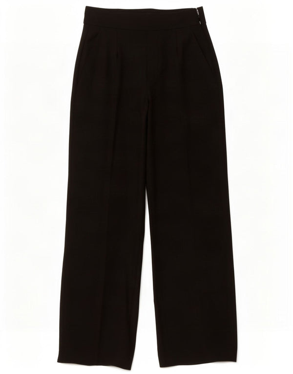 Zara Γυναικείο Ψηλόμεσο Φαρδύ παντελόνι Casual Medium W28 L35 Μαύρο