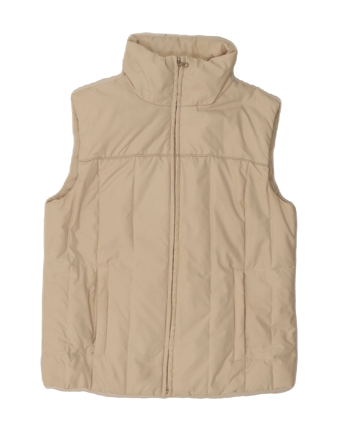 ESPRIT Womens Padded Gilet UK 10 Small  Beige Polyamide Vintage Esprit and Second-Hand Esprit from Messina Hembry 