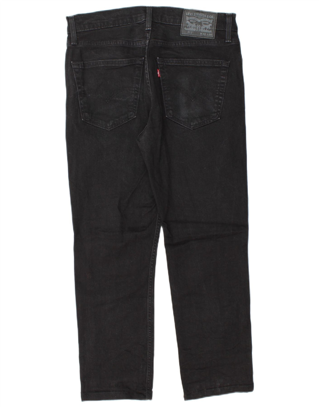 Levi's Mens 511 Slim Jeans W33 L26 Μαύρο βαμβακερό