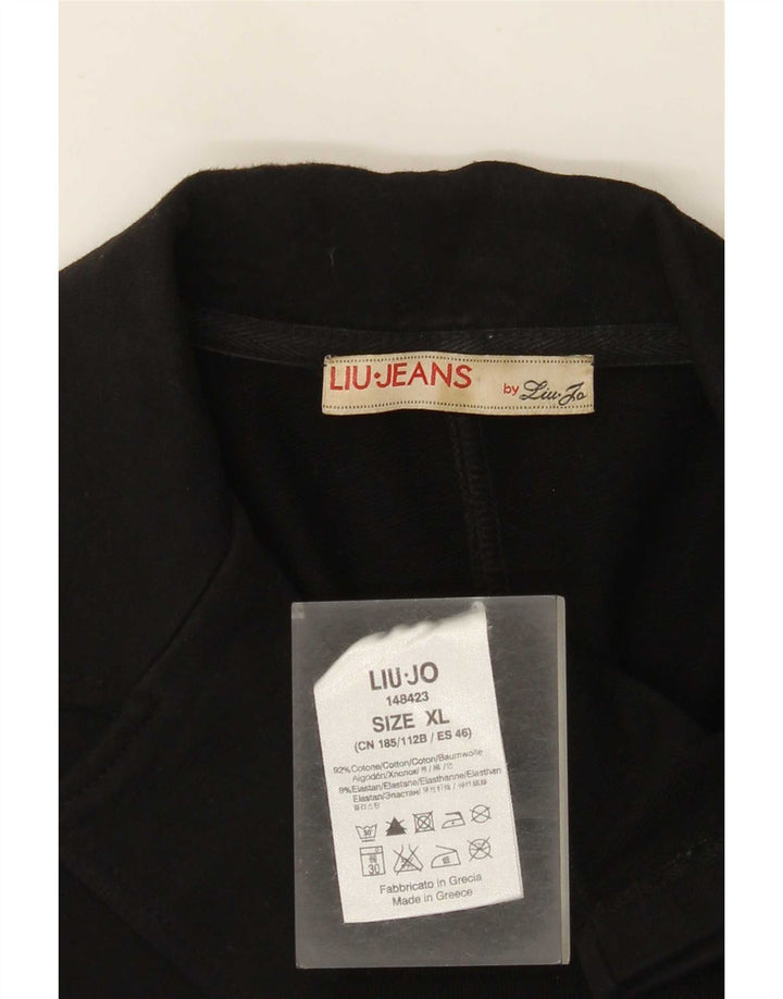 Liu Jo Γυναικείο Μπουφάν Blazer UK 18 XL Μαύρο βαμβακερό
