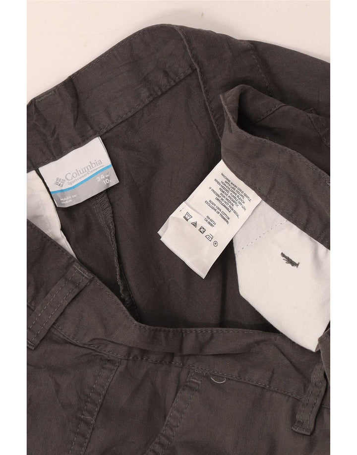 Ανδρικό κανονικό σορτς chino Columbia W34 μεγάλο γκρι βαμβακερό