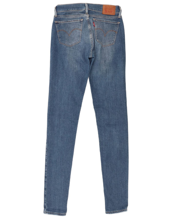 Levi's Womens 710 Super Skinny Jeans W25 L32 Blue Cotton