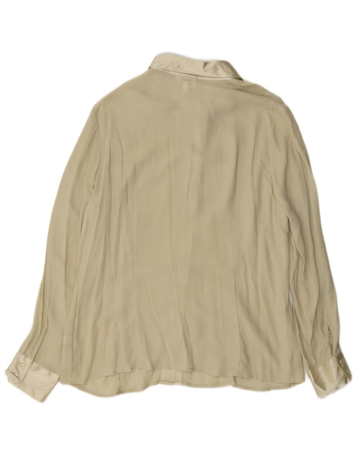 cherie Γυναικείο πουκάμισο Μπλούζα IT 48 XL Beige Silk