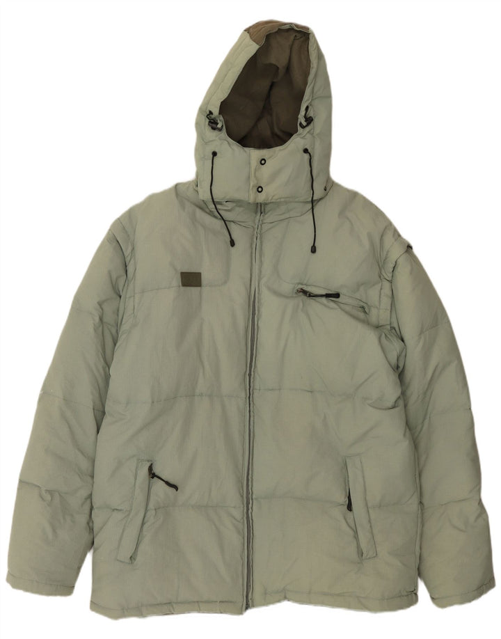 Fila Ανδρικό μπουφάν με κουκούλα UK 44 2XL Green Polyamide