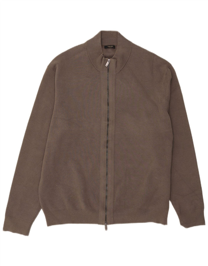 Ανδρικό πουλόβερ Massimo Dutti Ζακέτα XL Γκρι βαμβακερό