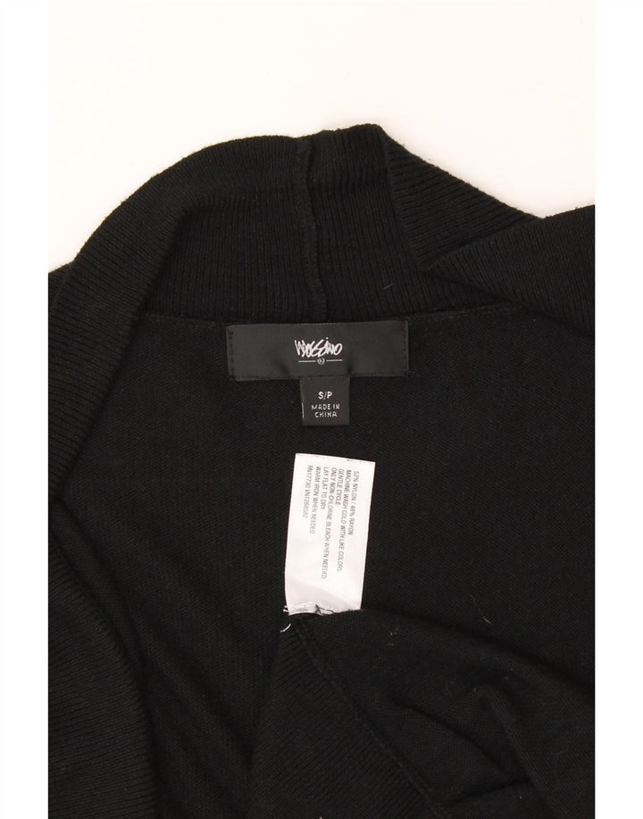 MOSSIMO Womens Longline Open Cardigan Sweater UK 10 Small Black Rayon Vintage Mossimo and Second-Hand Mossimo from Messina Hembry 