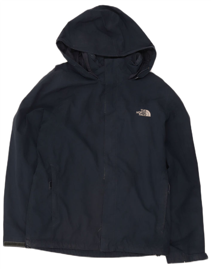 Ανδρικό μπουφάν βροχής με κουκούλα North Face UK 40 Large Navy Blue Polyester