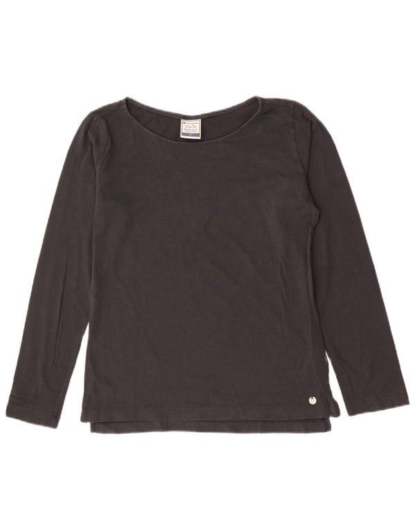 Champion Womens Easy Fit Μακρυμάνικο UK 10 Small Grey Cotton