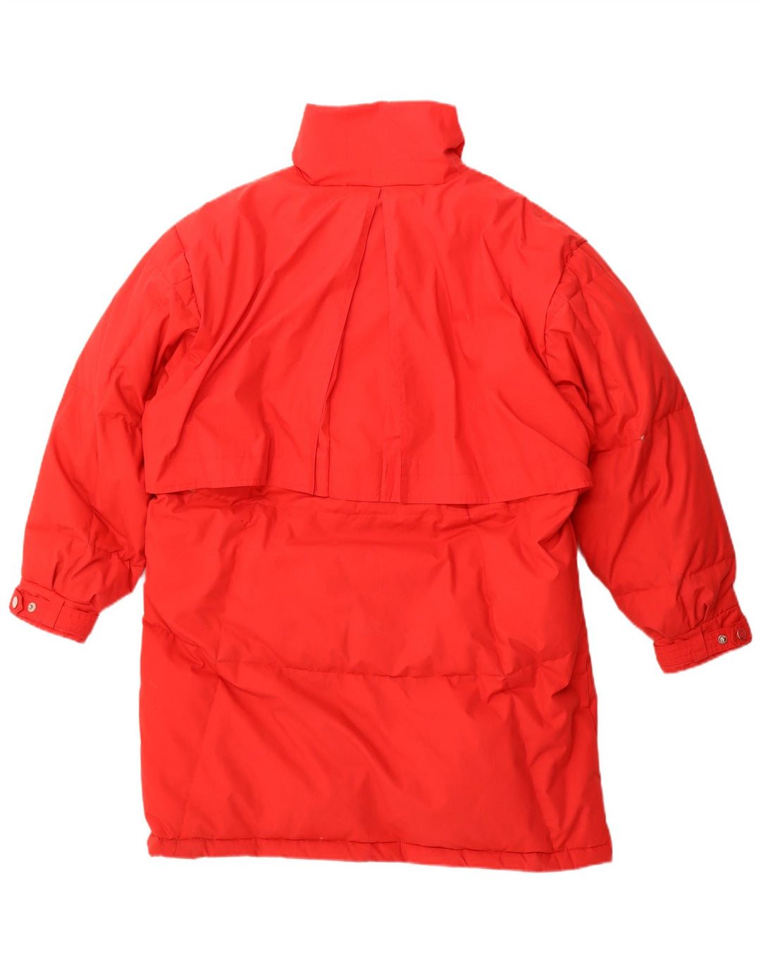 Vintage γυναικείο υπερμεγέθη παλτό με επένδυση EU 36/38 Μικρός κόκκινος πολυεστέρας