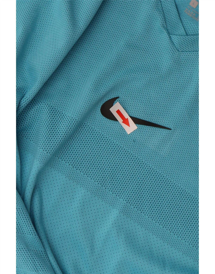 Ανδρικό μπλουζάκι Nike Dri Fit Top Large Blue Polyester