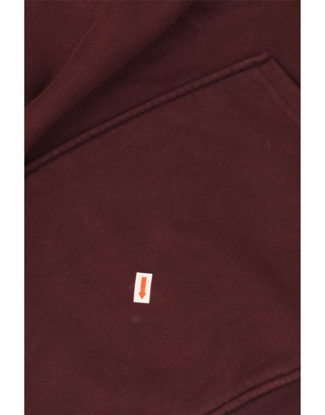 ADIDAS Γυναικείο Hoodie Jumper UK 10 Small μπορντό βαμβακερό