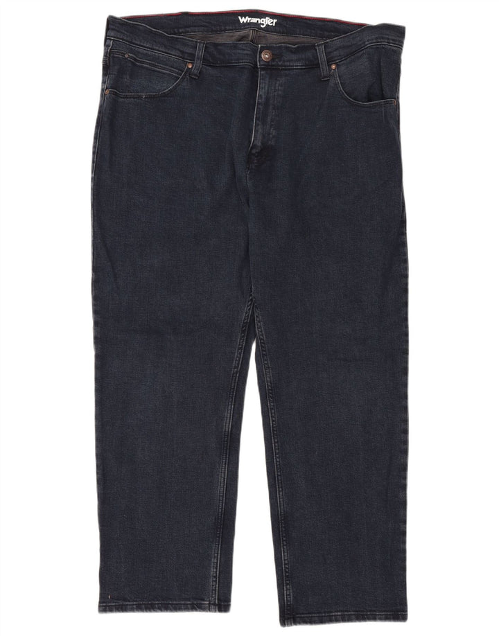 Ανδρικό τζιν WRANGLER ίσιο W42 L30 Navy Blue Cotton