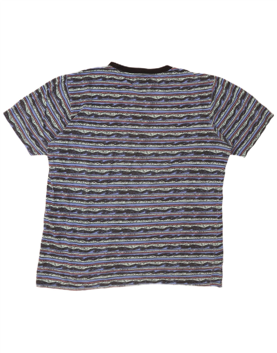 BILLABONG Ανδρικό γραφικό T-Shirt Top 2XL Μπλε ριγέ βαμβακερό