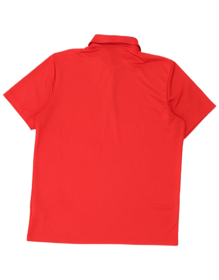 Ανδρικό πουκάμισο Adidas Polo μεγάλο κόκκινο πολυεστέρα