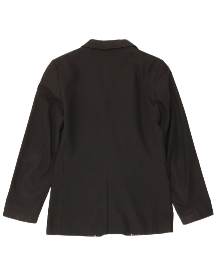Marks & Spencer Boys 2 Button Blazer Jacket 14-15 Years Black Polyester