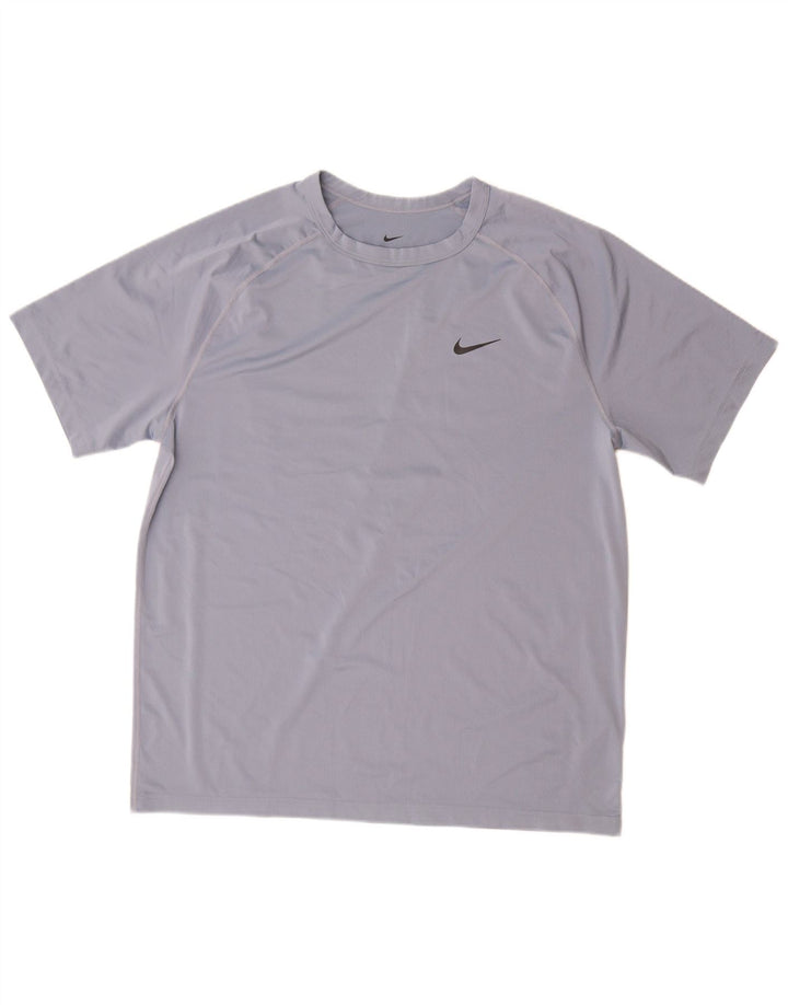 Ανδρικό T-shirt NIKE Dri Fit Top Large Grey Polyester