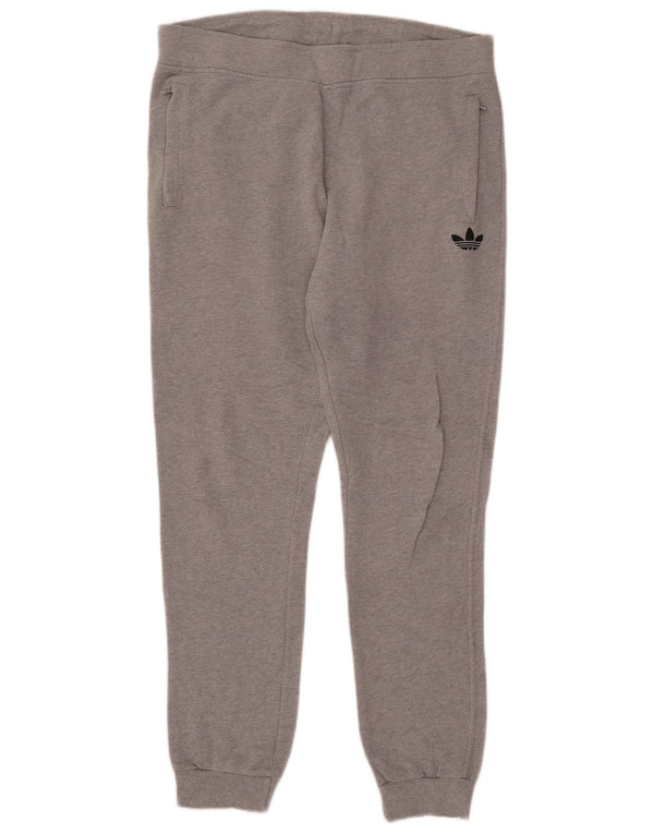 Ανδρική αθλητική φόρμα Adidas Παντελόνι Joggers Μεγάλο γκρι βαμβακερό