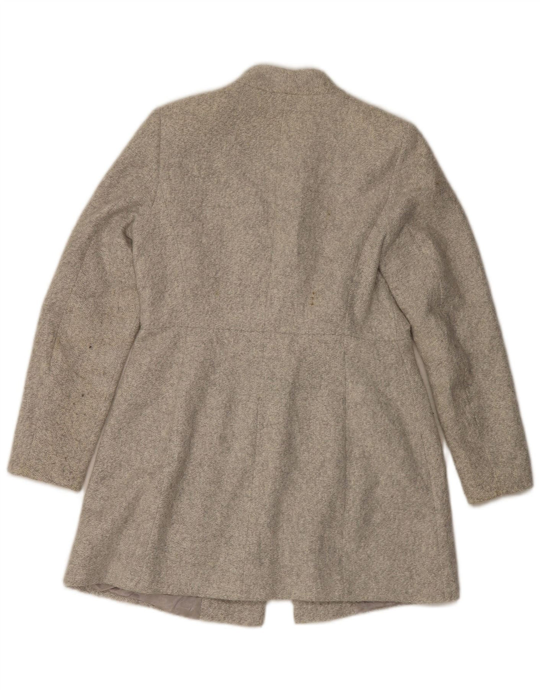 Zara Γυναικείο Παλτό UK 14 Large Grey Polyester