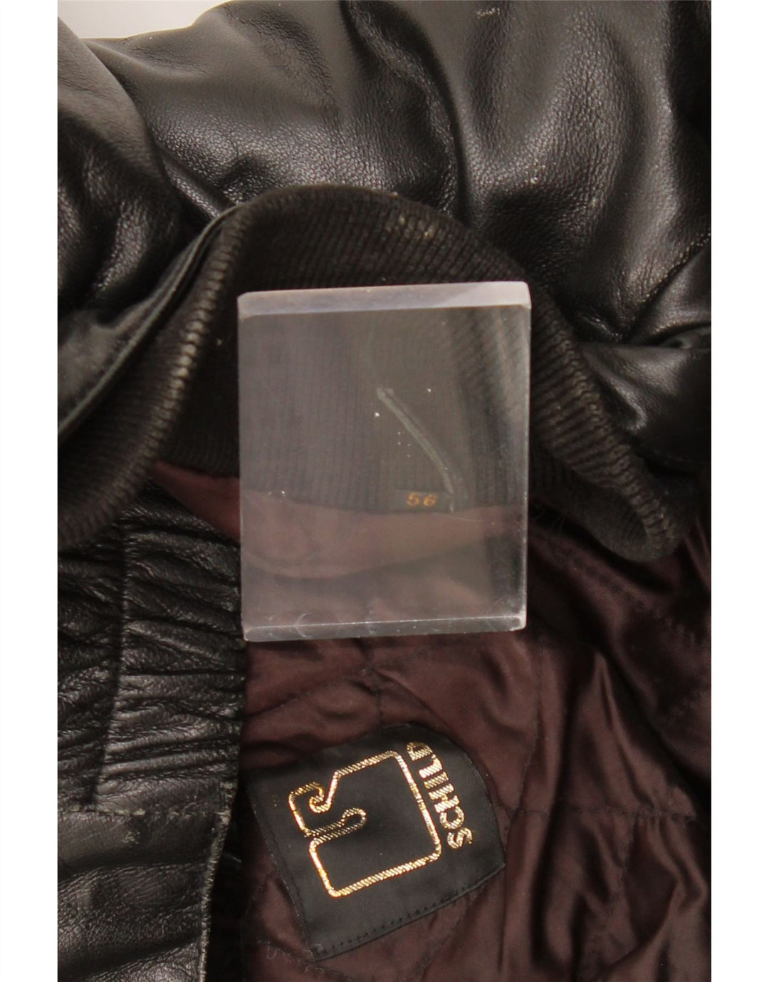 Ανδρικό δερμάτινο μπουφάν SCHILD Military UK 40 Large Black Leather