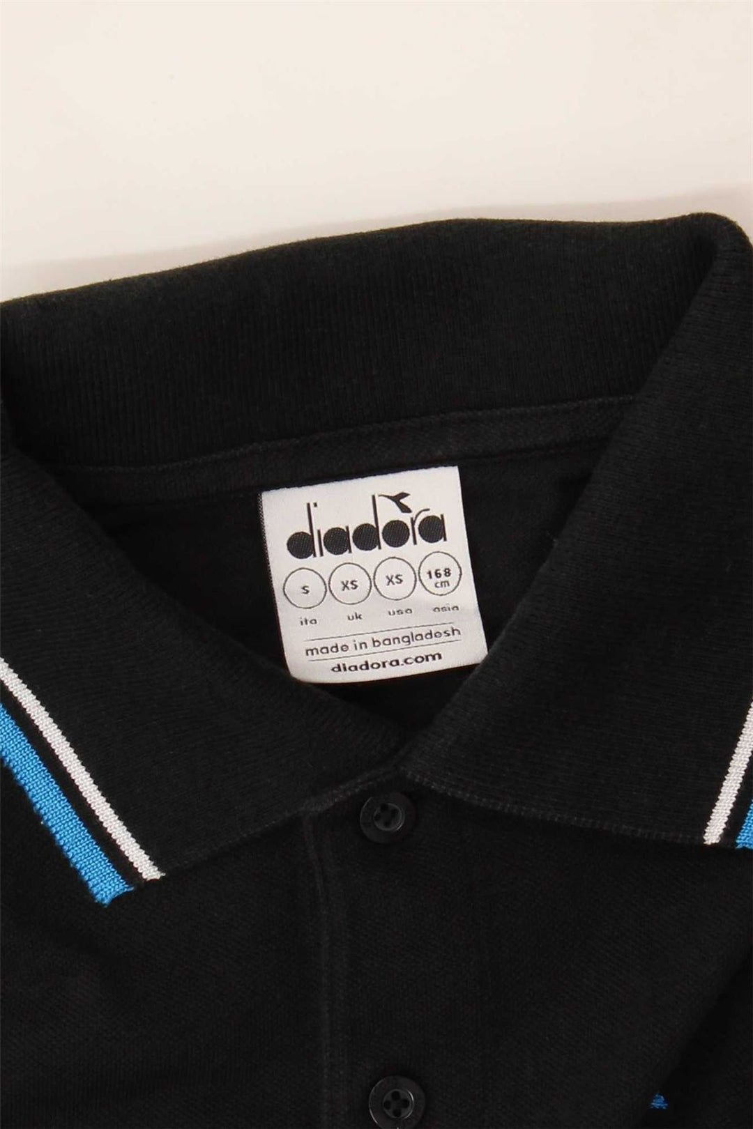DIADORA Mens Polo Shirt XS Black