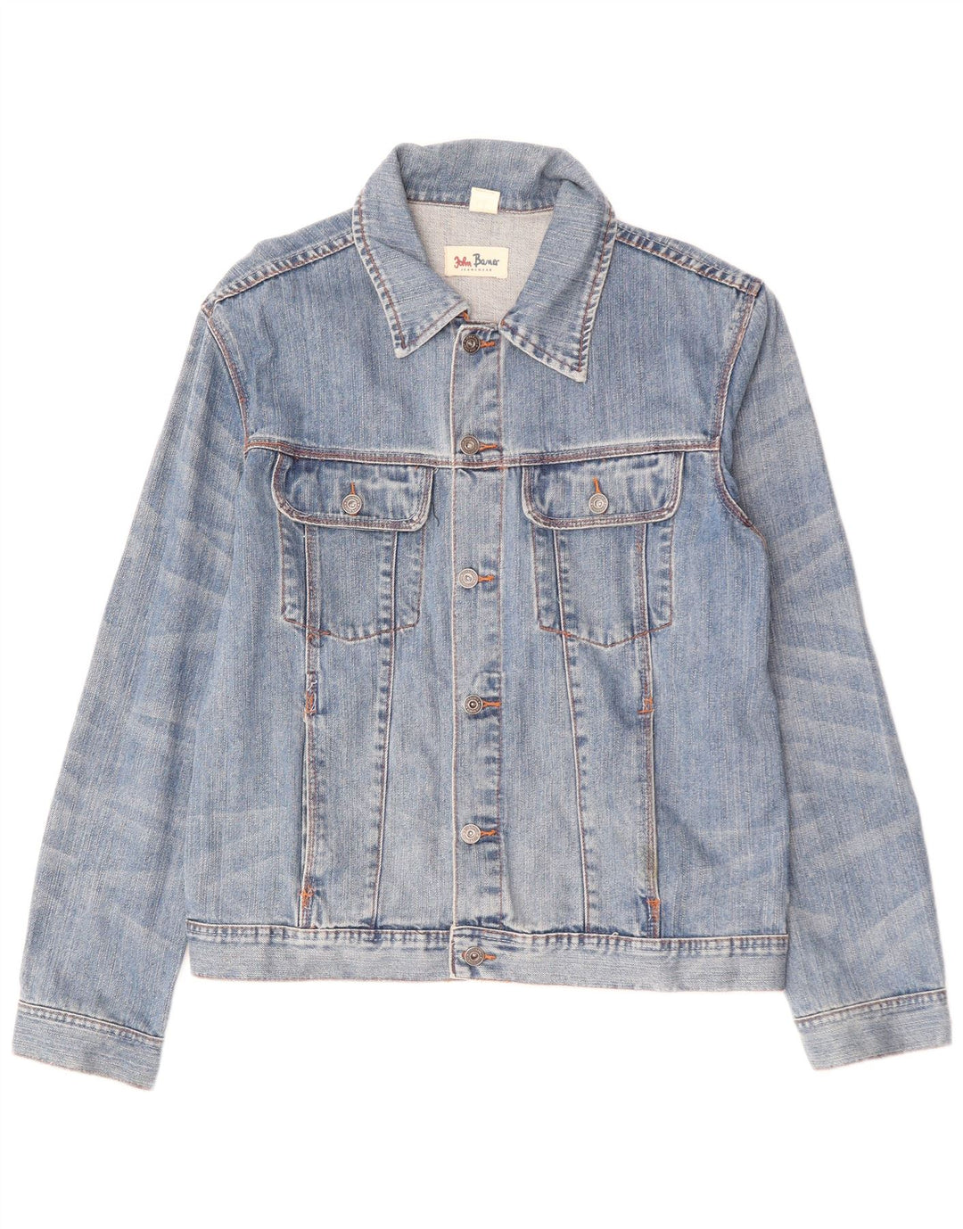 JOHN BANER Ανδρικό Τζιν Μπουφάν UK 44 2XL Μπλε Βαμβακερό