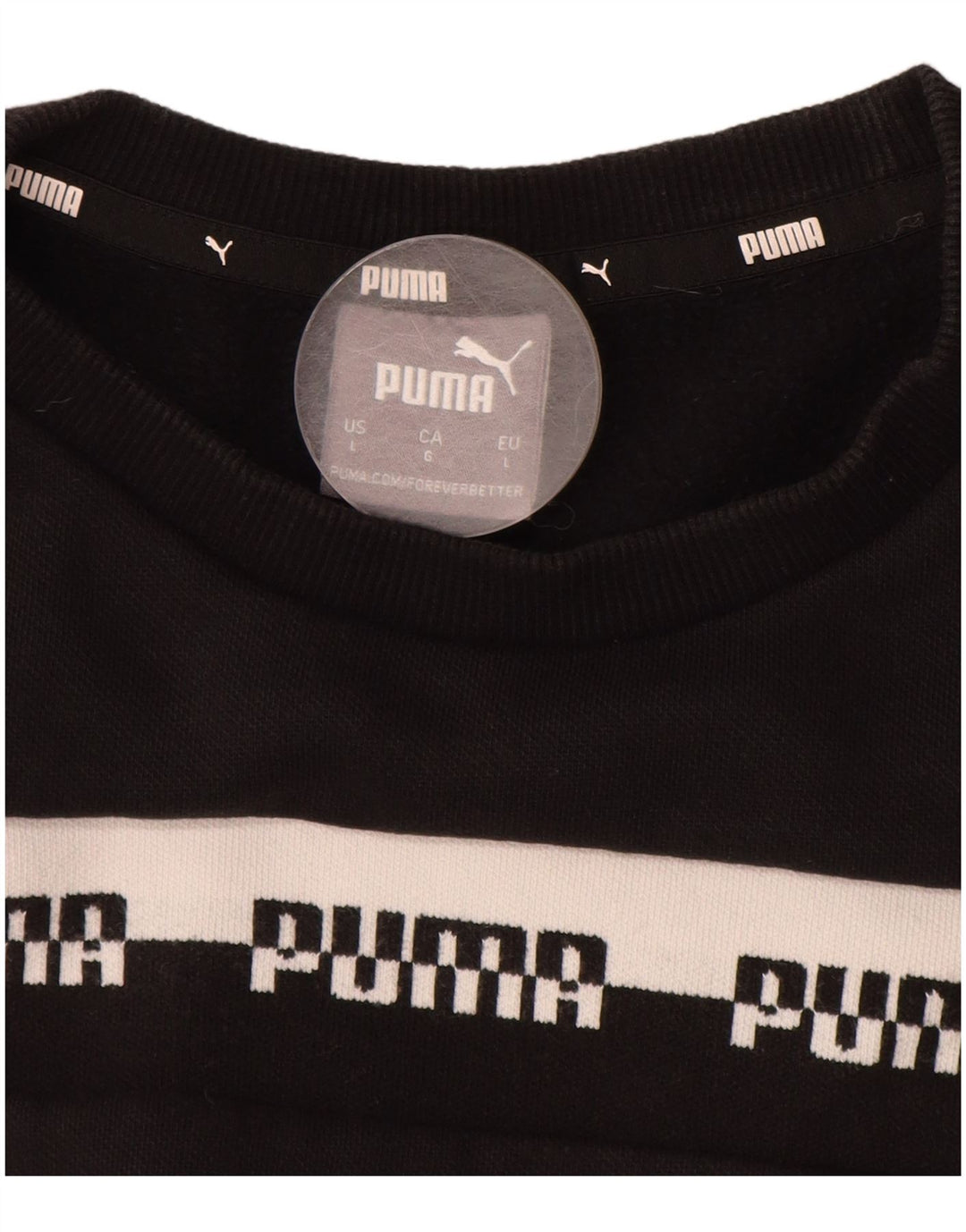 Ανδρικό γραφικό φούτερ PUMA Jumper μεγάλο μαύρο βαμβακερό