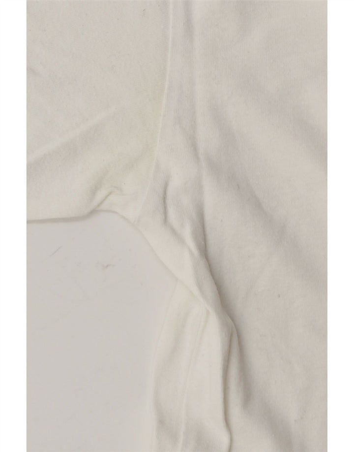 KAPPA Ανδρικό γραφικό T-Shirt Top Μικρό λευκό βαμβακερό