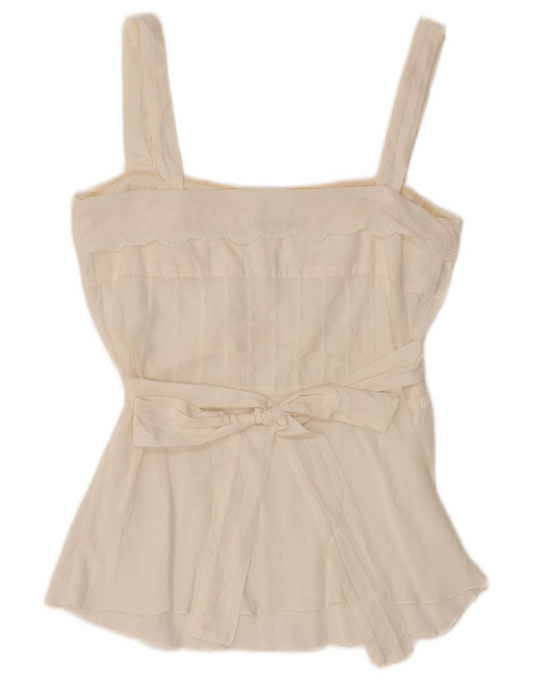 GUESS BY MARCIANO Γυναικεία αμάνικη μπλούζα τοπ UK 8 Small White