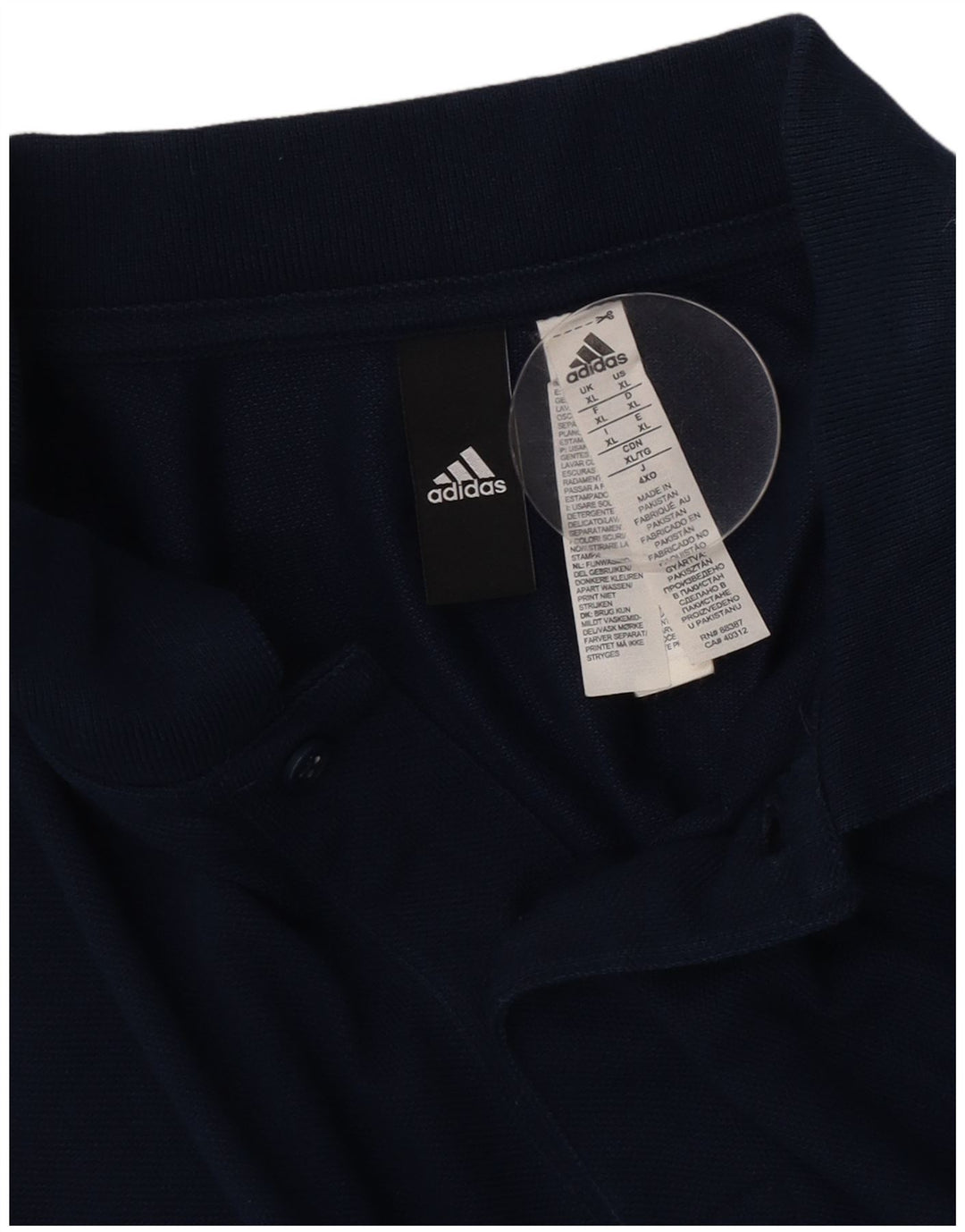 Ανδρικό πουκάμισο Adidas Polo XL Navy Blue