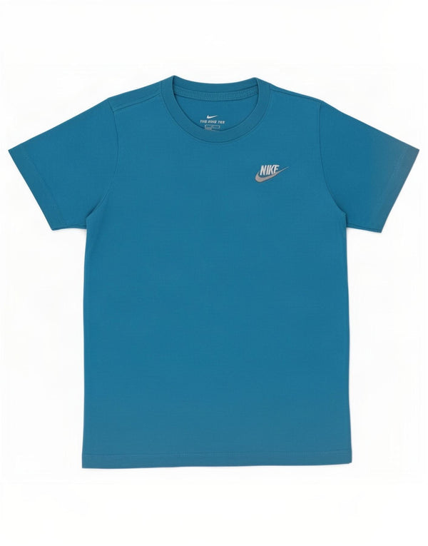 Μπλουζάκι Nike Boys T-shirt 10-11 ετών μεσαίο μπλε βαμβακερό