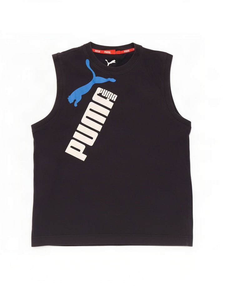 Ανδρικό γραφικό γιλέκο Puma Large Navy Blue