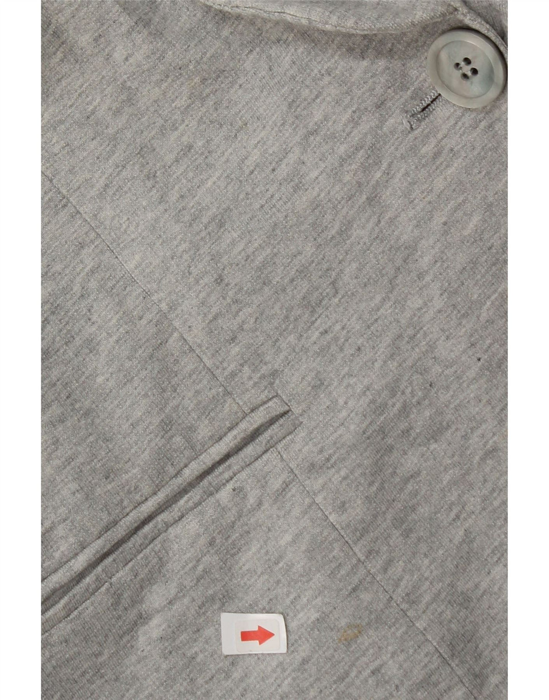 Zara Γυναικείο σακάκι 1 κουμπιού blazer UK 14 μεγάλο γκρι βαμβακερό