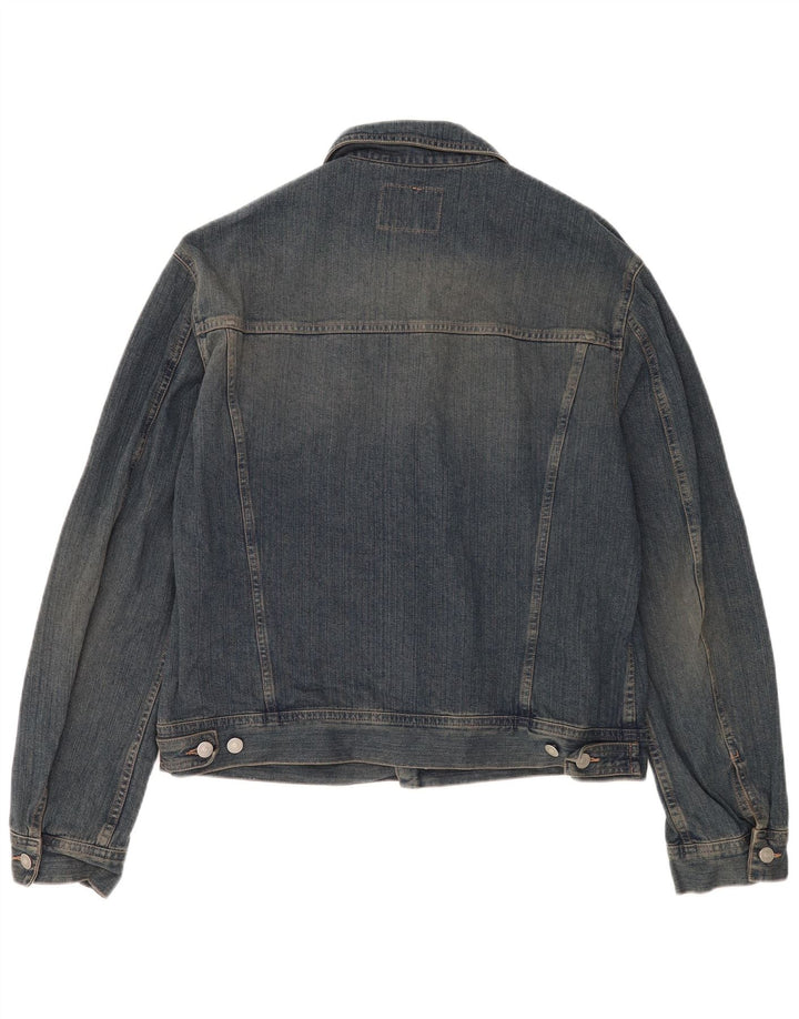 Ανδρικό τζιν μπουφάν Sisley UK 42 XL Μπλε βαμβακερό