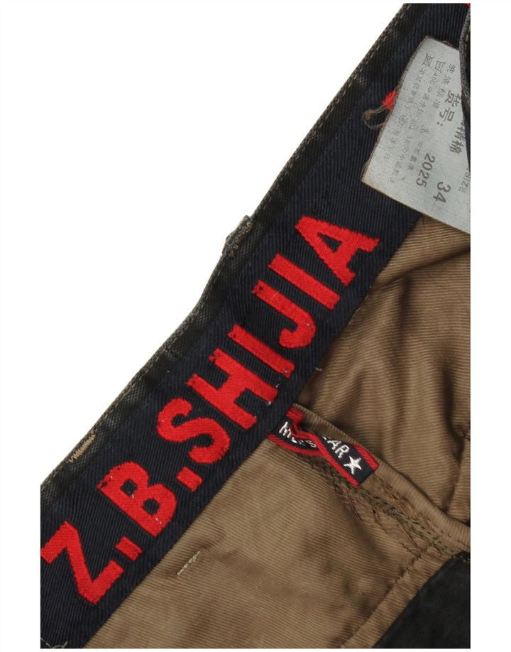 Vintage Ανδρικό ίσιο παντελόνι Chino W34 L31 Μαύρο