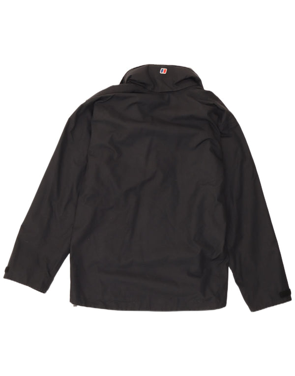 Ανδρικό μπουφάν βροχής με κουκούλα Berghaus UK 38 Medium Black Nylon
