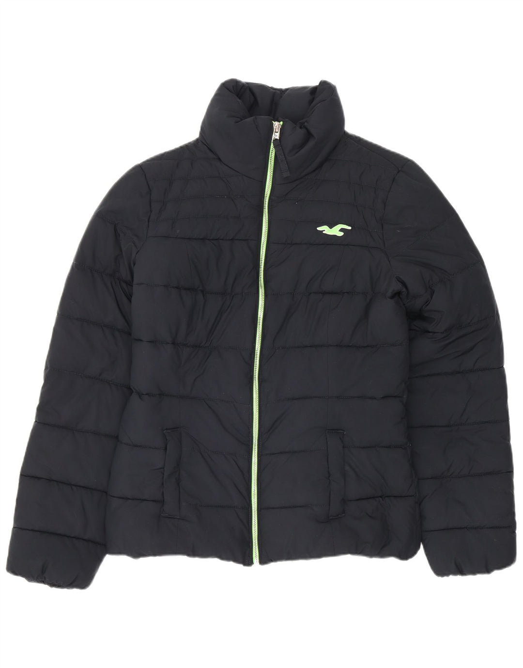 Hollister γυναικείο μπουφάν Sherpa UK 10 Small Navy Blue Polyester