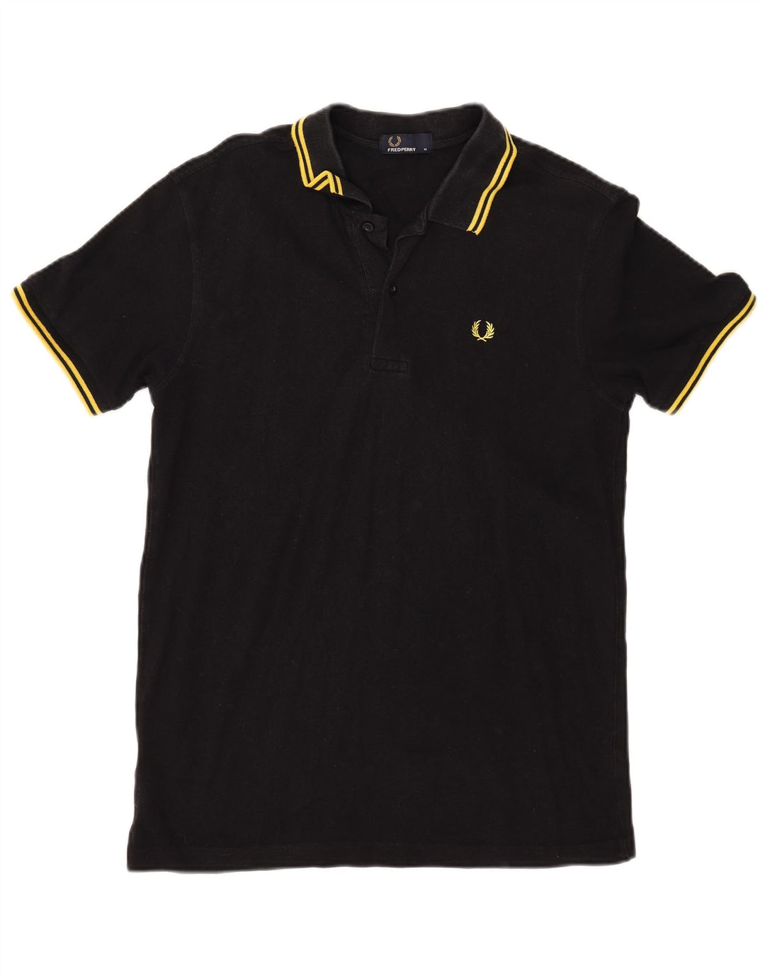 Fred Perry Ανδρικό Πόλο Μπλουζάκι Μεσαίο Μαύρο Βαμβακερό