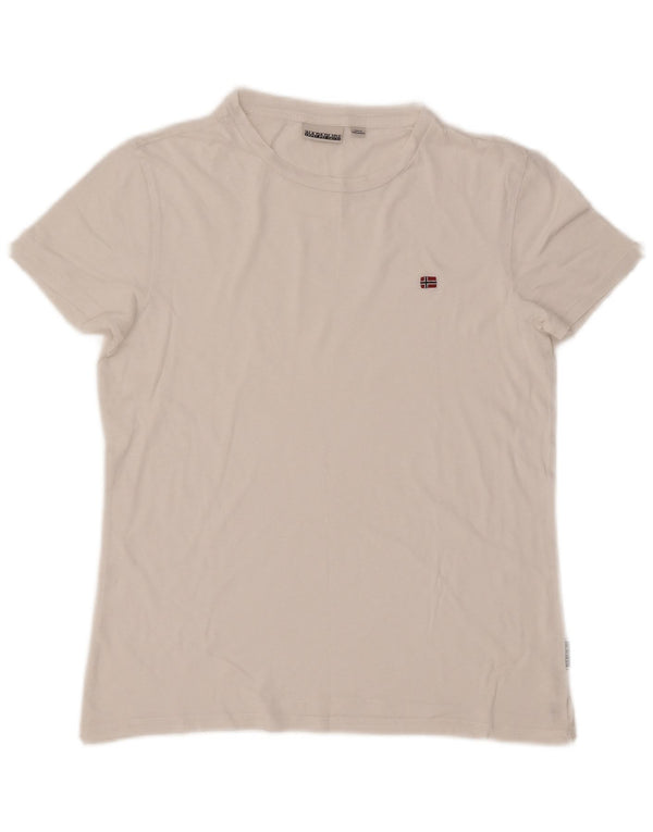 Napapijri Girls T-Shirt Top 13-14 Years Λευκό