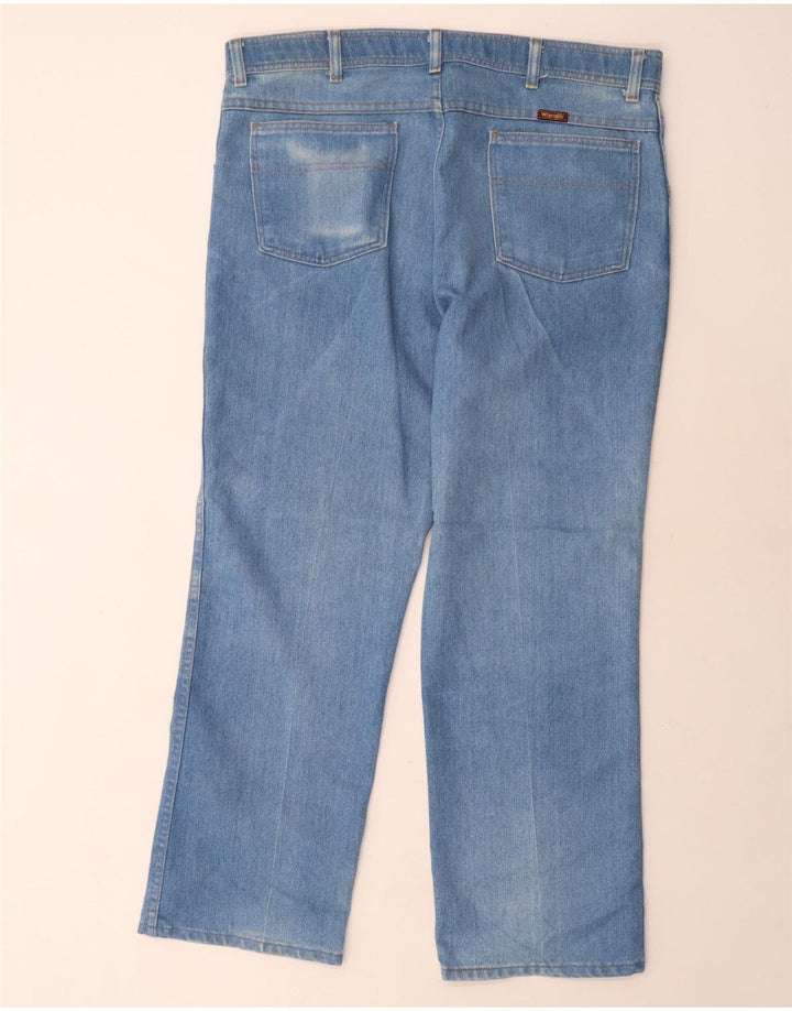 Ανδρικό τζιν ίσιο WRANGLER Regular Fit W38 L29 Μπλε πολυεστέρας