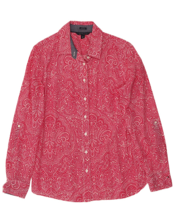 Tommy Hilfiger Γυναικείο πουκάμισο Classic Fit UK 10 Small Pink Paisley Cotton