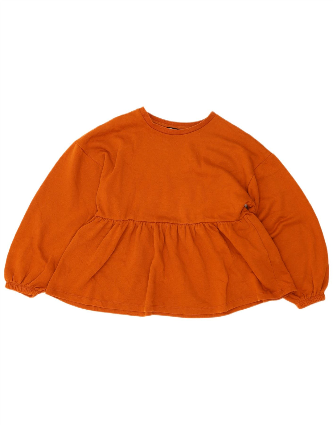 Zara Γυναικείο Φούτερ μεγάλου μεγέθους Jumper UK 10 Small Brown Βαμβακερό
