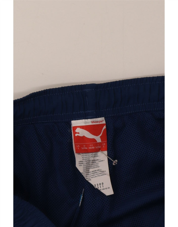 Ανδρική αθλητική φόρμα Puma Graphic Παντελόνι Joggers Μεγάλο Μπλε Πολυεστέρας