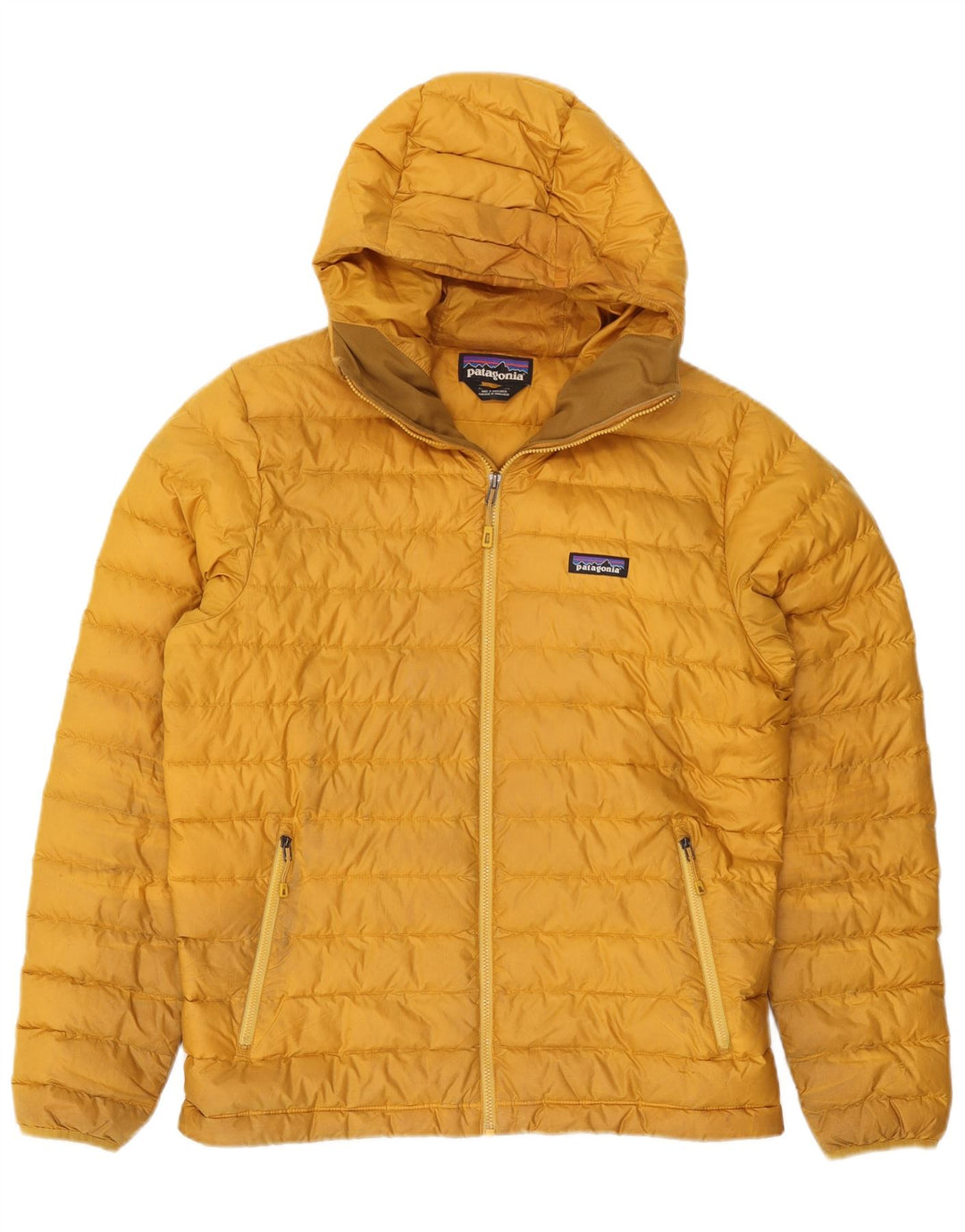 Patagonia Ανδρικό μπουφάν με κουκούλα UK 38 Medium Yellow Polyester