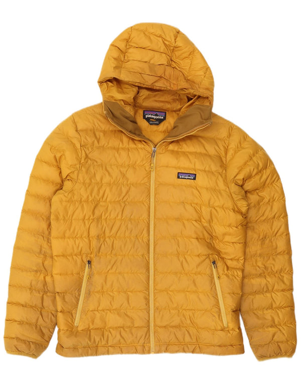 Patagonia Ανδρικό μπουφάν με κουκούλα UK 38 Medium Yellow Polyester