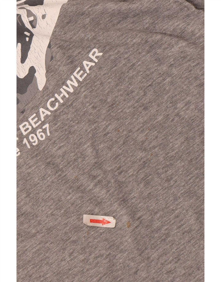 Ανδρικό γραφικό T-Shirt Kappa Top Large Grey