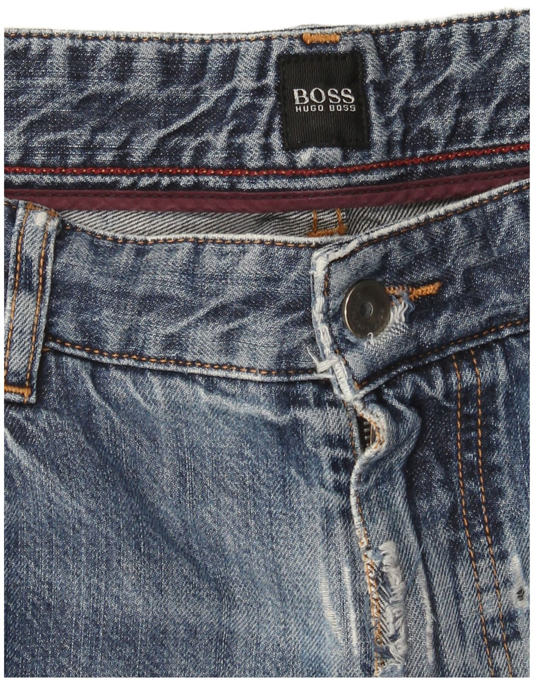Ανδρικό τζιν ίσιο Hugo Boss W36 L31 Μπλε