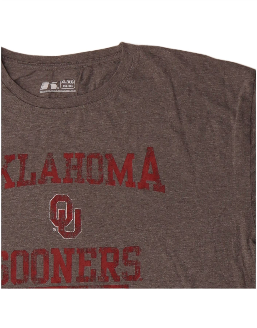 Γραφικό μπλουζάκι RUSSELL ATHLETIC Ανδρικό Oklahoma Sooners Top XL Grey